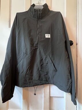 Jeff Staple Pigeon STPL Dark Gray Mens Half Zip Windbreaker Jacket MEDIUM NWT